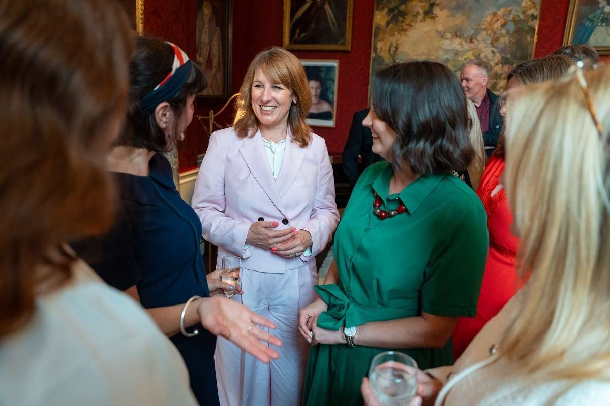 Chancellor Rachel Reeves at a reception