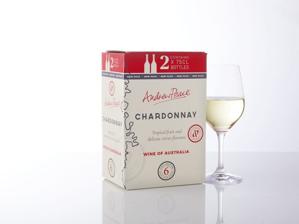 chardonnay and glass