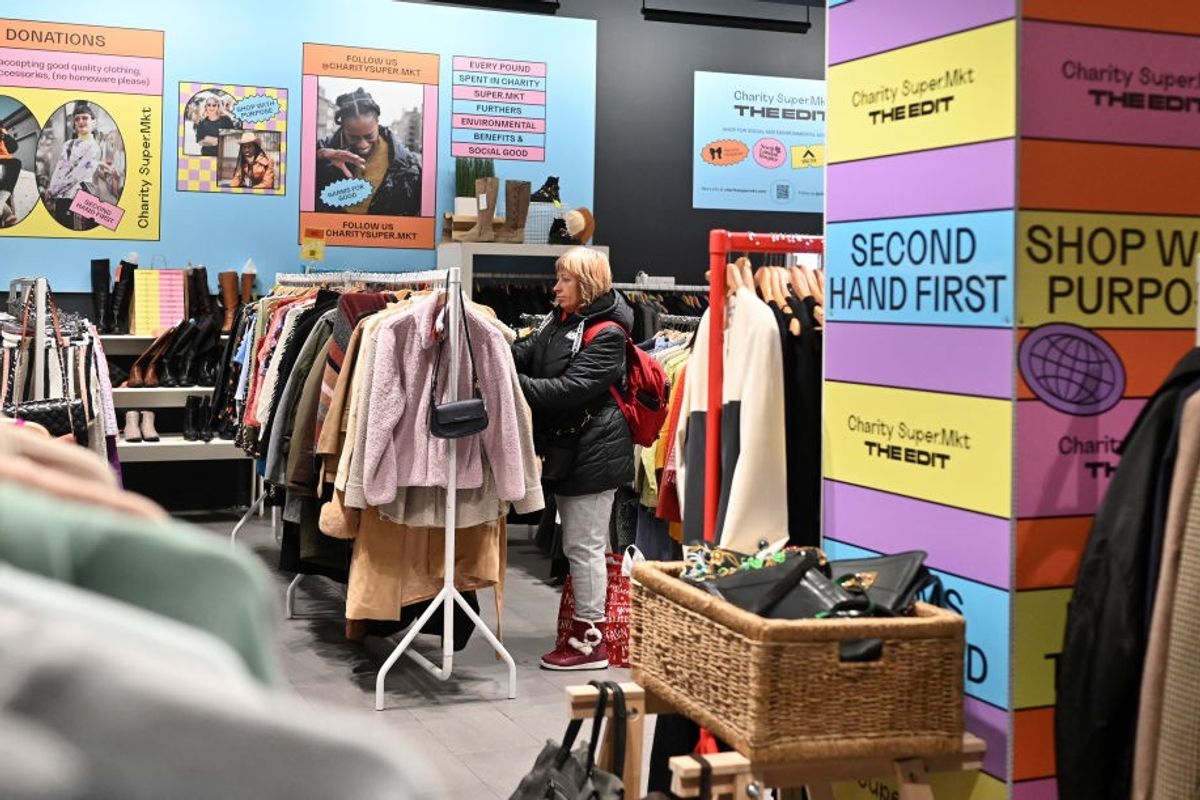 Charity Super.Mkt at Brent Cross Shopping centre in north London