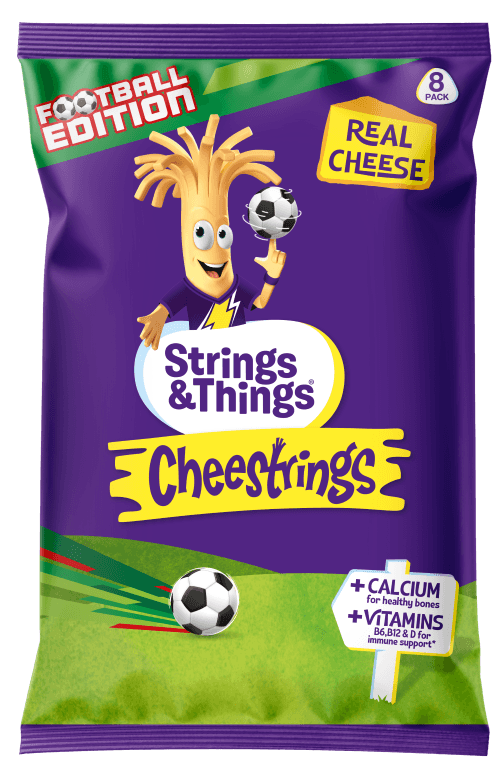 Cheestrings kick off limited-edition football-themed packs