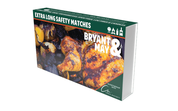 Chef Chris Mackett partners with Bryant & May Matches for bold new packaging, 12 on-pack BBQ recipes, and a summer of flame-cooked flavour