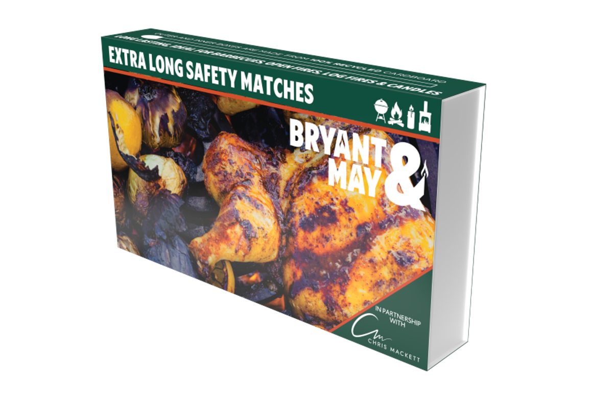 Chef Chris Mackett partners with Bryant & May Matches for bold new packaging, 12 on-pack BBQ recipes, and a summer of flame-cooked flavour
