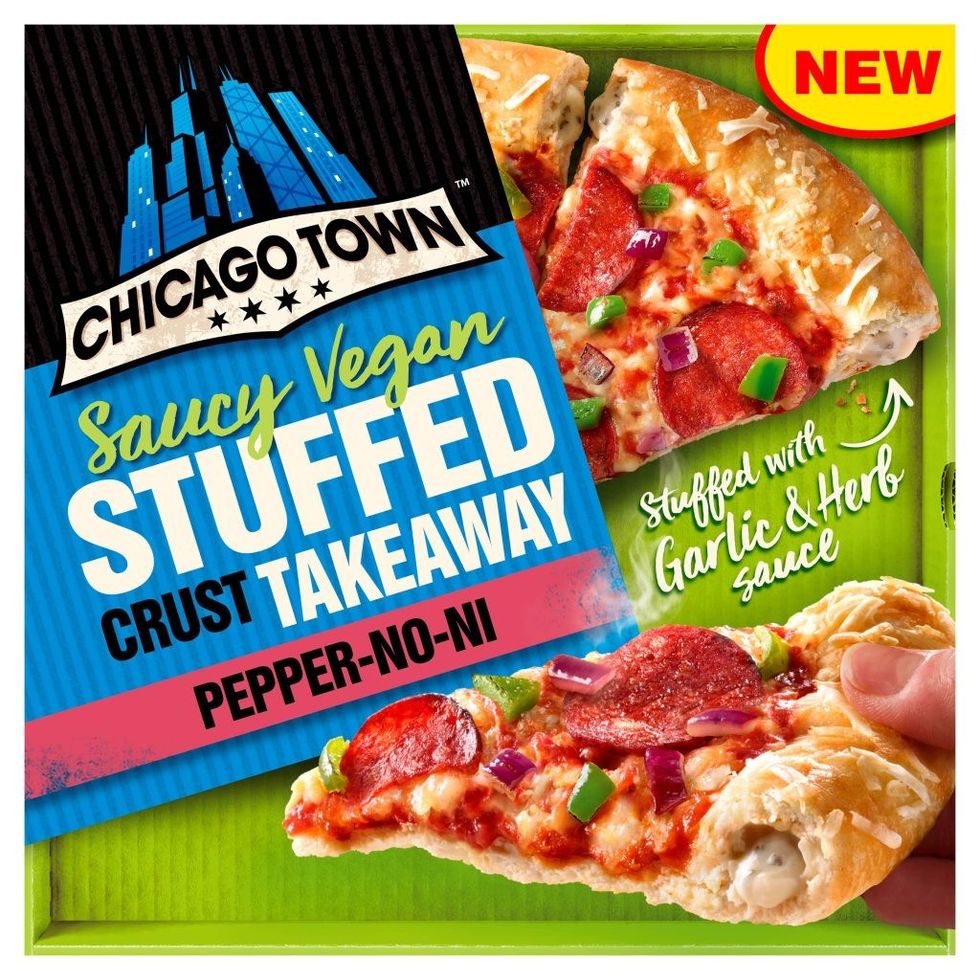 Chicago Town Takeaway Saucy Vegan Stuffed Crust Peppernoni