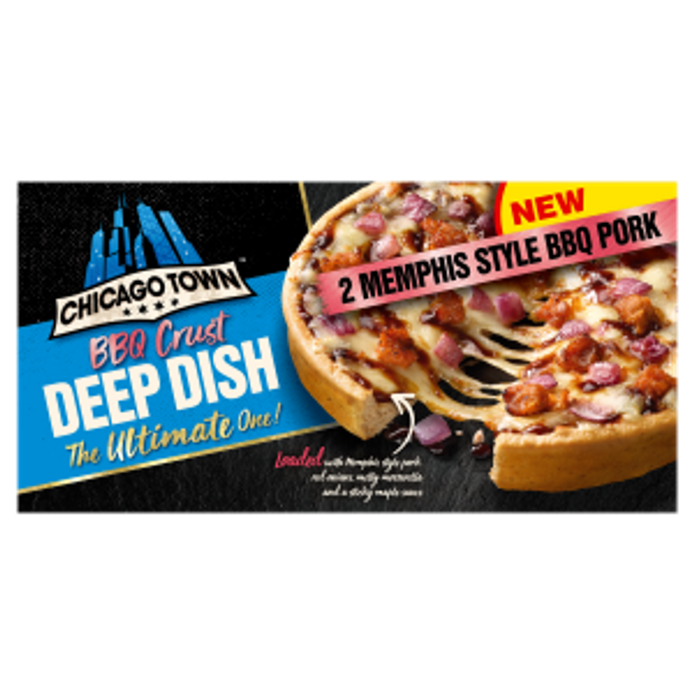 Chicago Town The Ultimate One Deep Dish Memphis Style BBQ Pork Box New