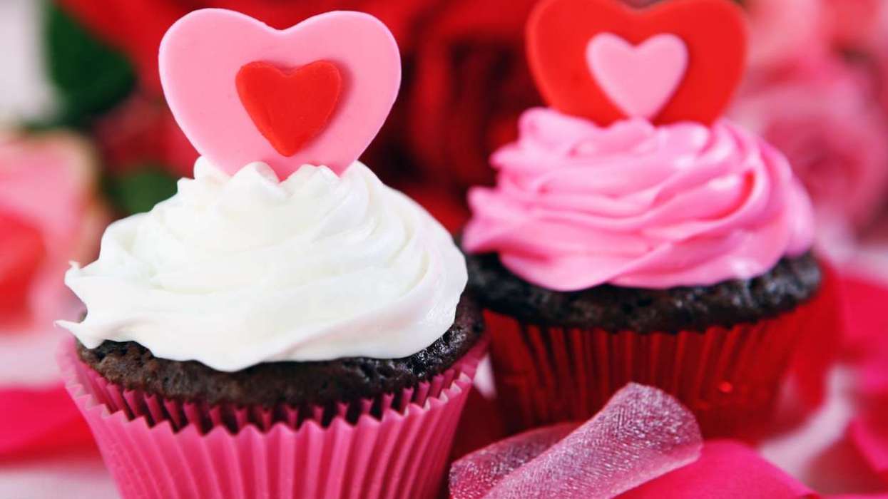 Chocolate Valentine's cupcakes