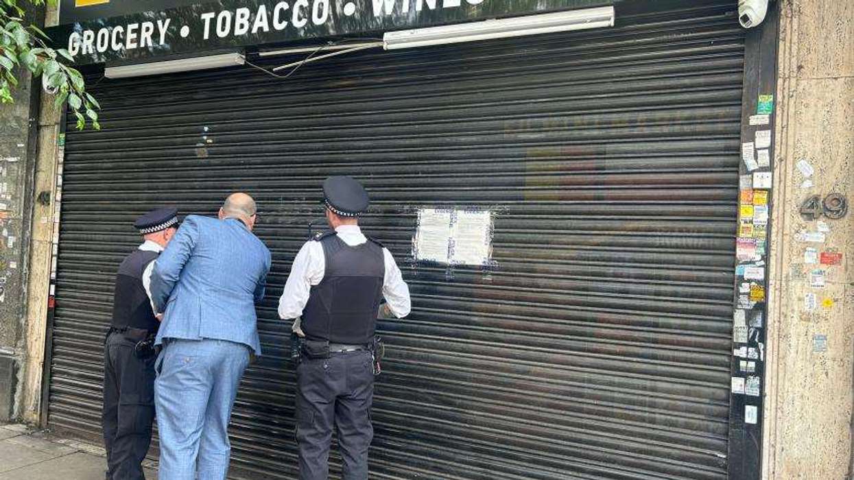Closure order at EU Mini Market on Golders Green Road in Barnet