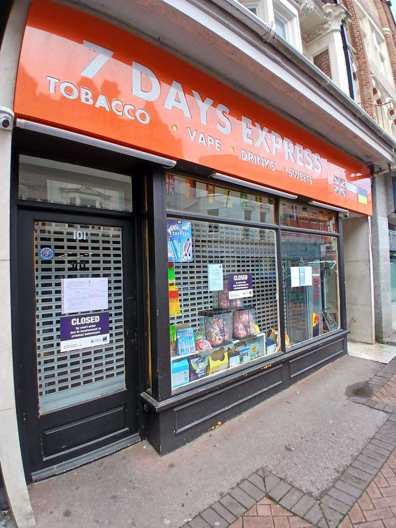 closure order for Bournemouth convenience store