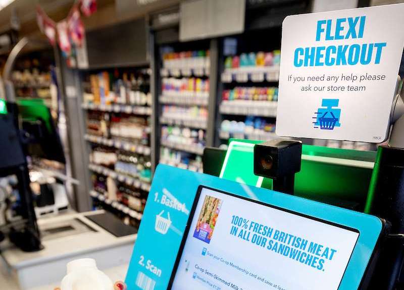 Co-op ‘flexi checkout’ till