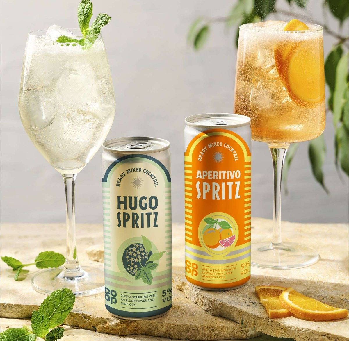 Co-op introduces Hugo and Aperitivo Spritz cans
