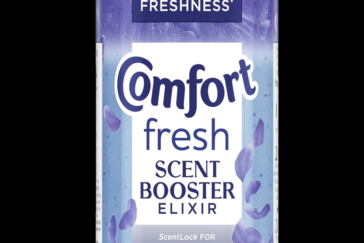Comfort fabric conditioner bottles showcasing new Fresh & Protect and Scent Booster Elixir range