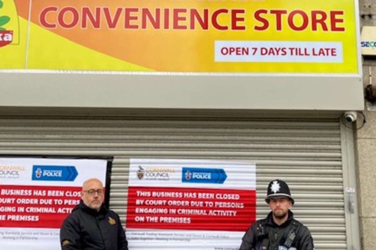 Cornwall shop closed for illegal tobacco sales in 2025