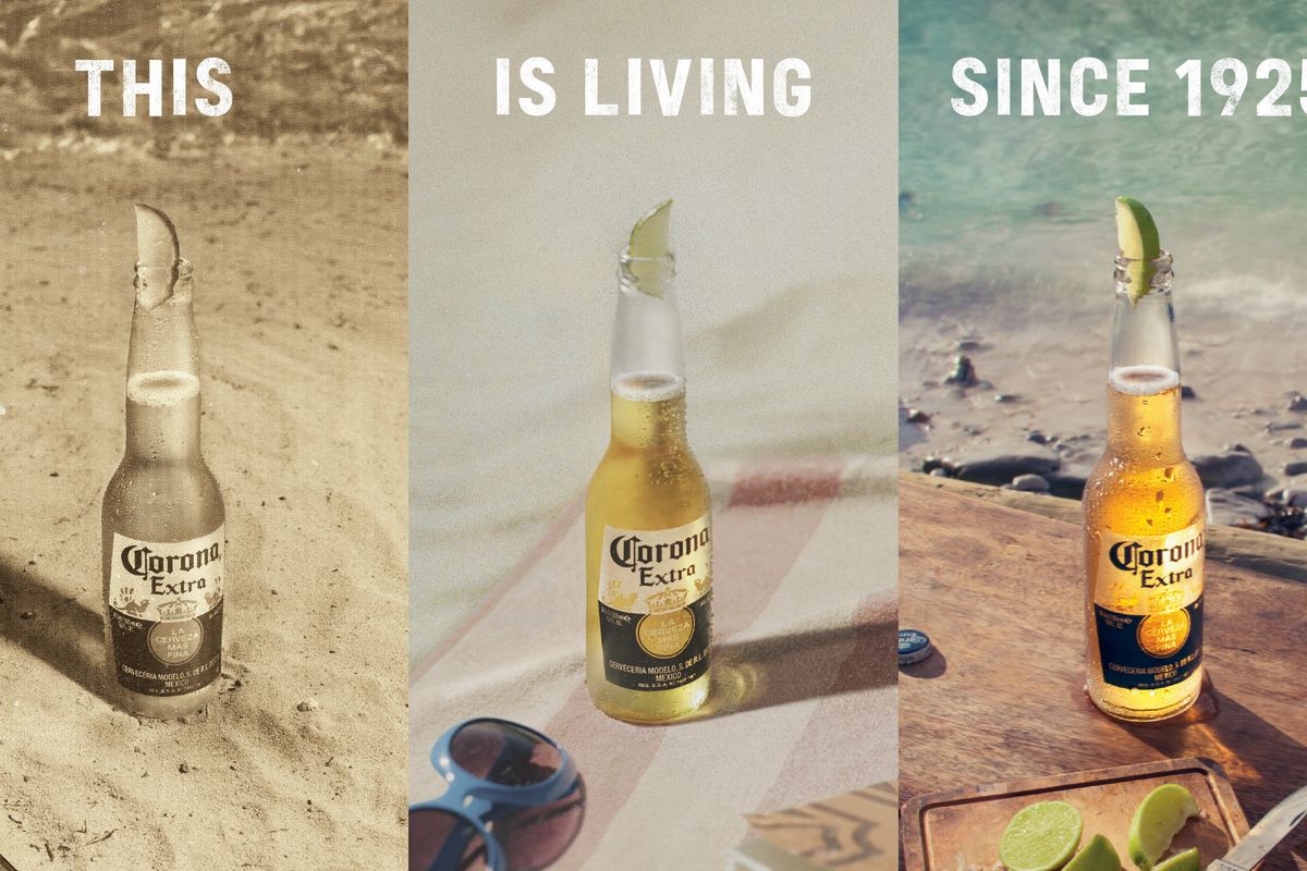 Corona beer 100th anniversary celebration at Copacabana Beach with sunset and concert