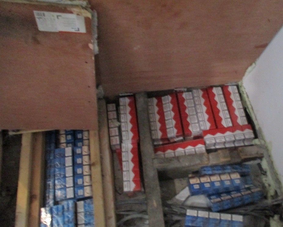 Counterfeit cigarettes found hidden at a Bradford store.