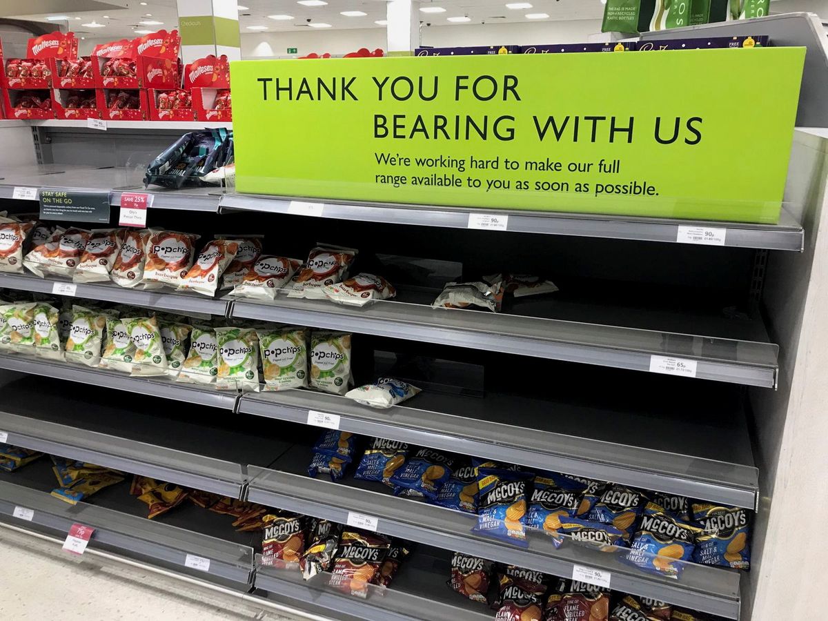 Crisps shortage in UK
