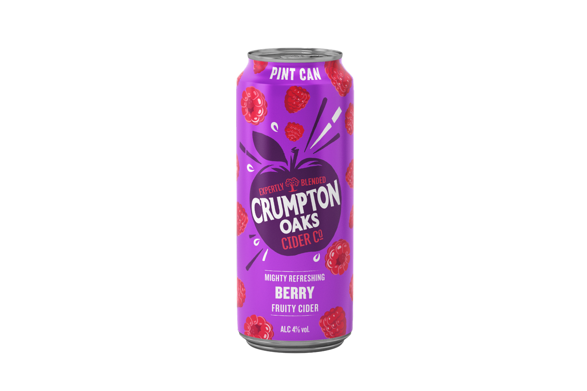 Crumpton Oaks Strawberry and Berry ciders in pint cans perfect for summer occasions