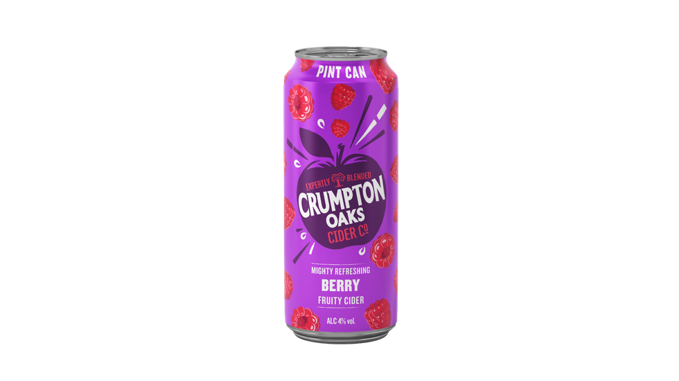 Crumpton Oaks Strawberry and Berry ciders in pint cans perfect for summer occasions