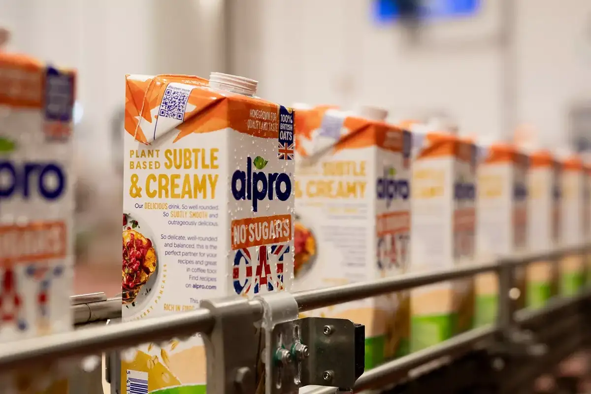 Danone’s Kettering factory producing plant-based oat milk