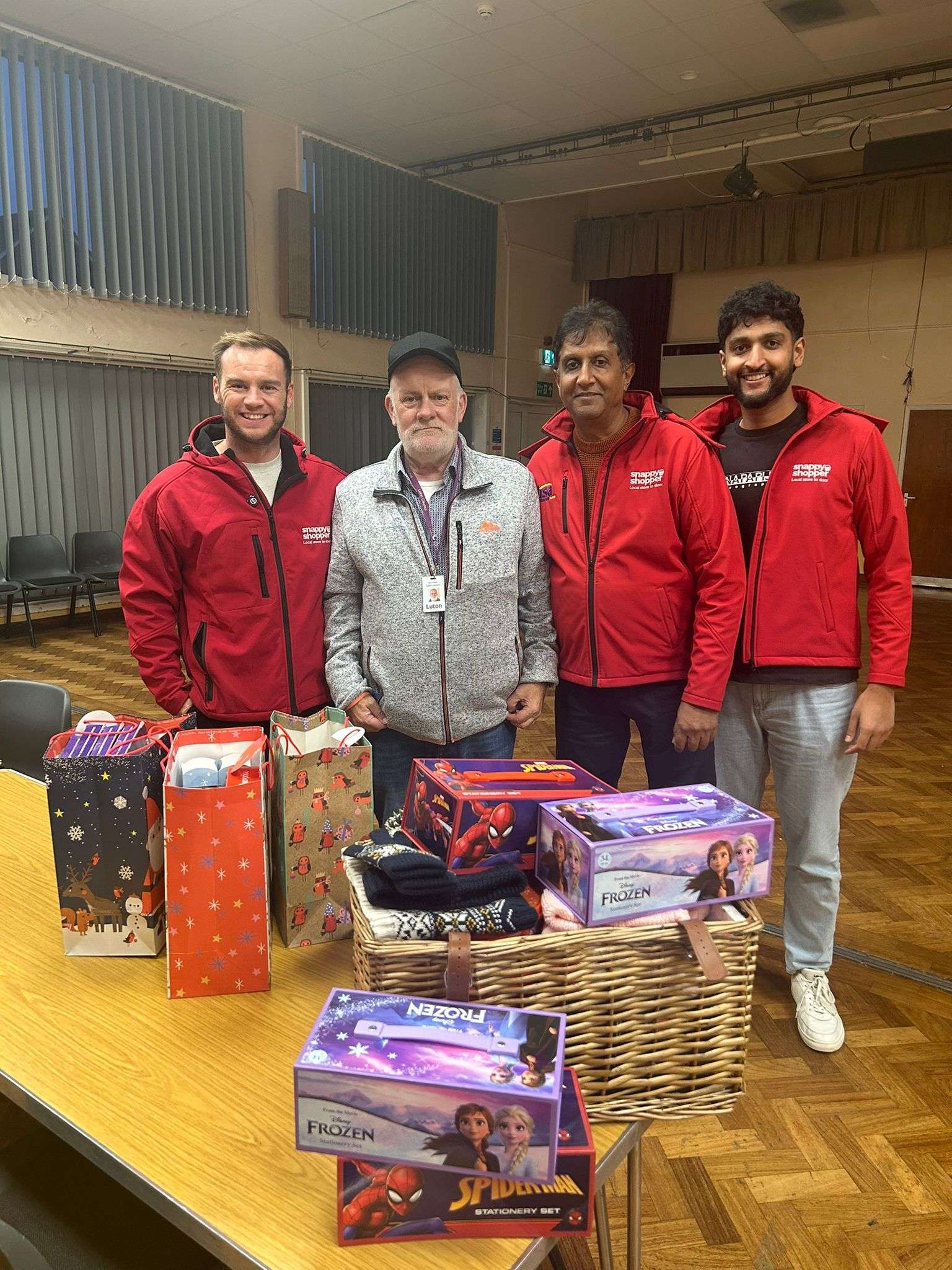 David Crean with Barry Patel and the Nisa Local Marsh Farm staff