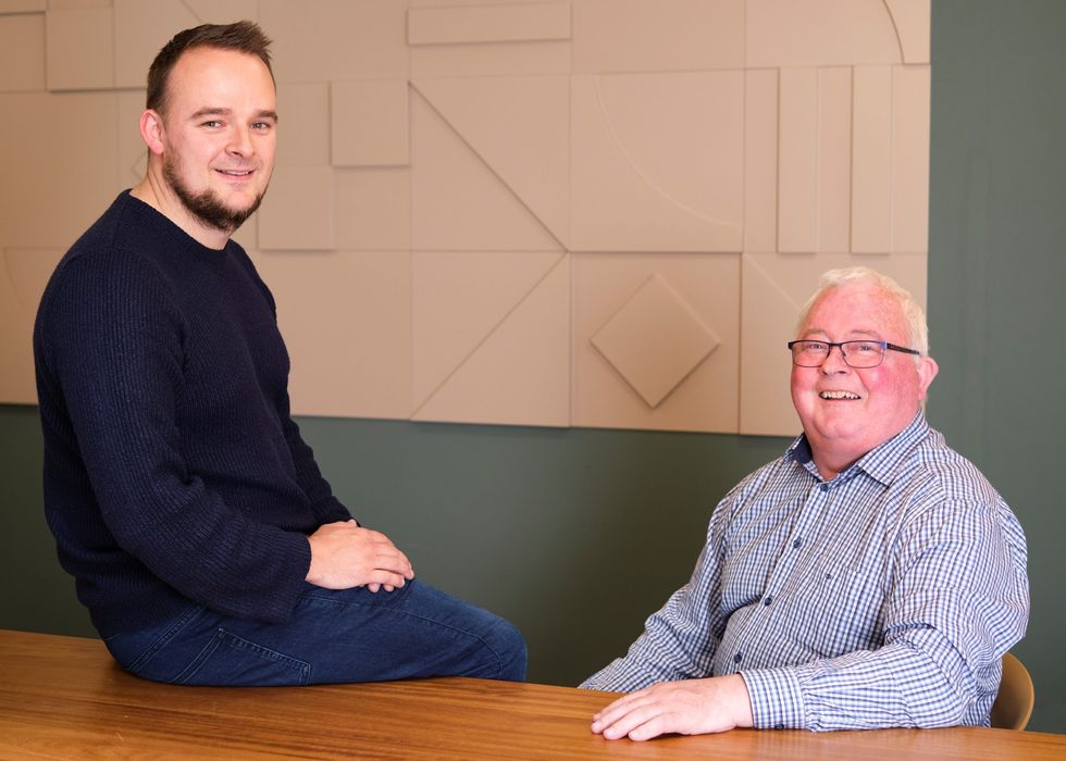 David Hamilton CTO with Frank Kilpatrick Founder and CEO of Bludot Technologies scaled