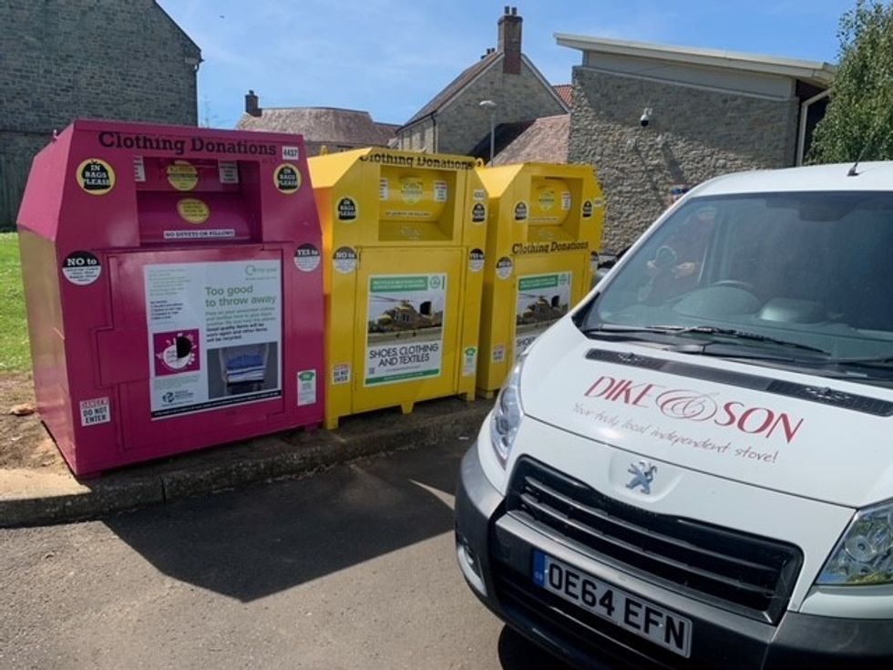 DikeSon clothing banks and van