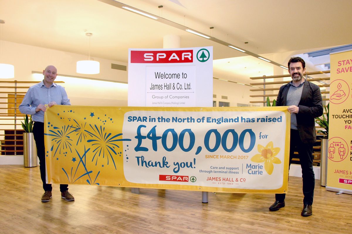 SPAR wholesaler raises £400K for Marie Curie