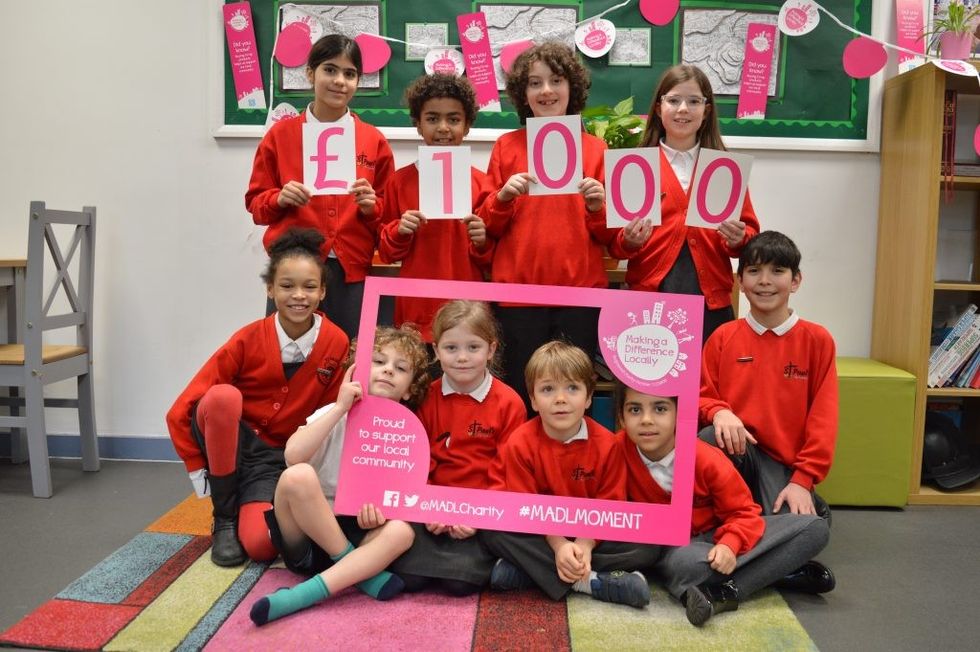 Donation to St. Pauls Primary School with MADL props