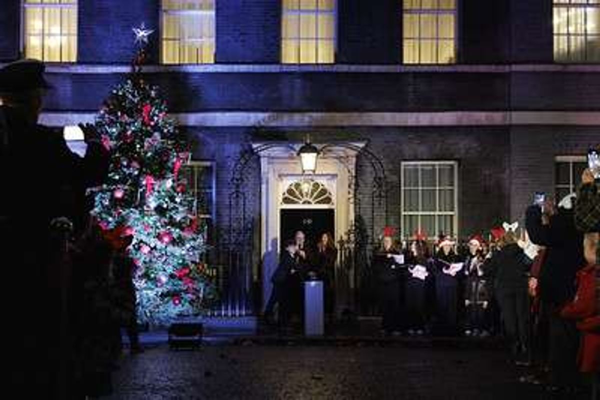 Downing Street Christmas lights small businesses