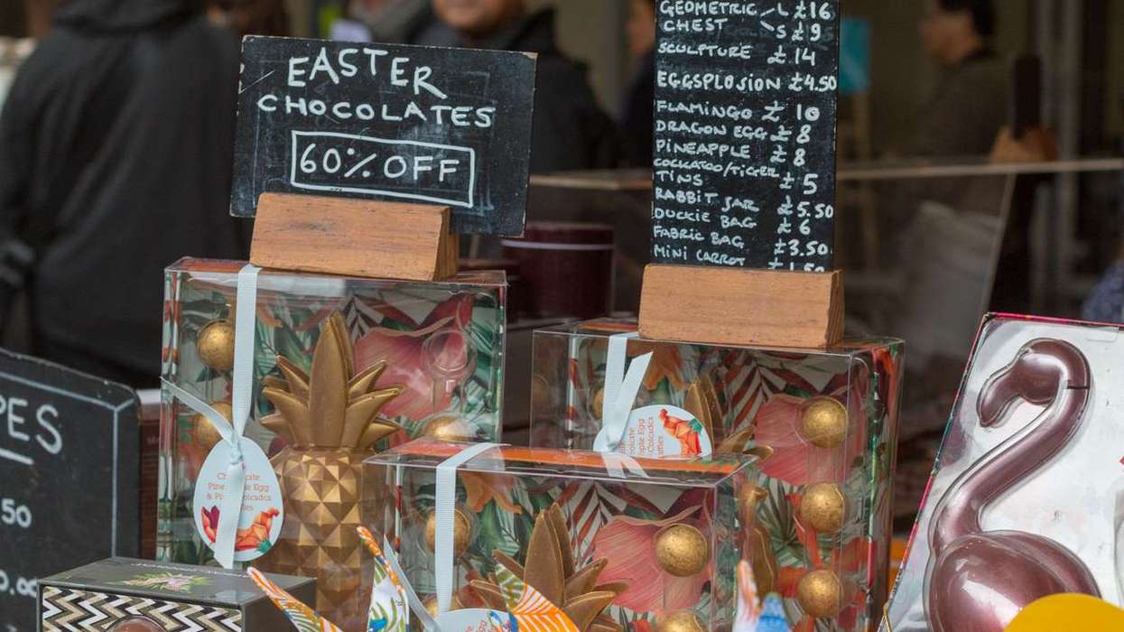 Easter Chocolates in Borough Market, London
