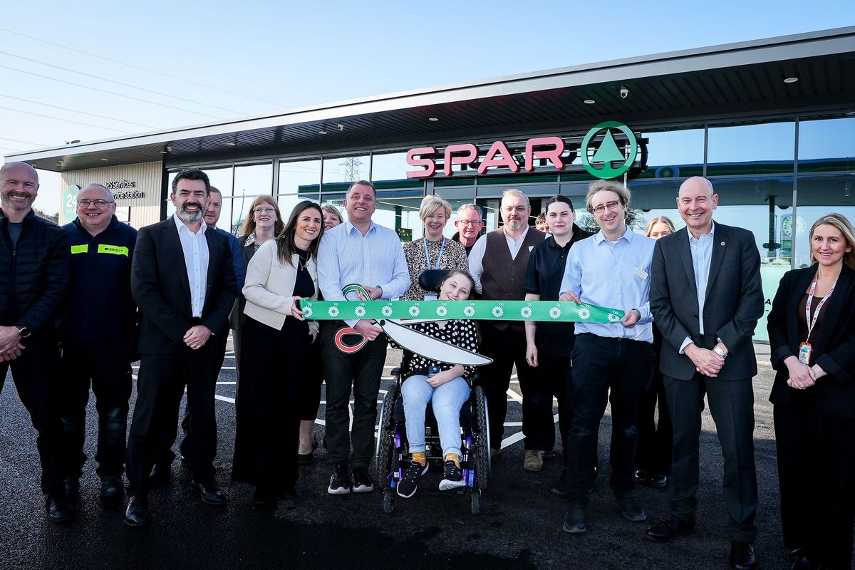 Eden Service Station grand opening with SPAR store and BP forecourt near Malton