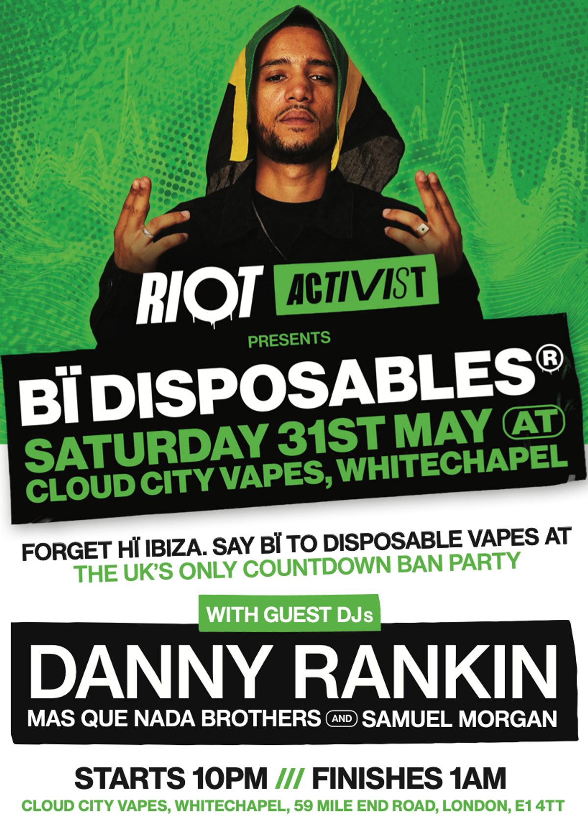 Epic vape countdown party at Cloud City Vapes, Whitechapel