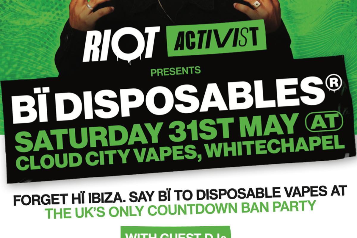 Epic vape countdown party at Cloud City Vapes, Whitechapel