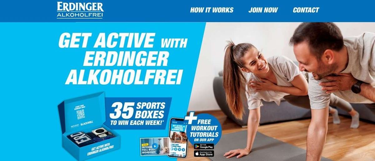 ERDINGER Alkoholfrei Get Active 2026 campaign