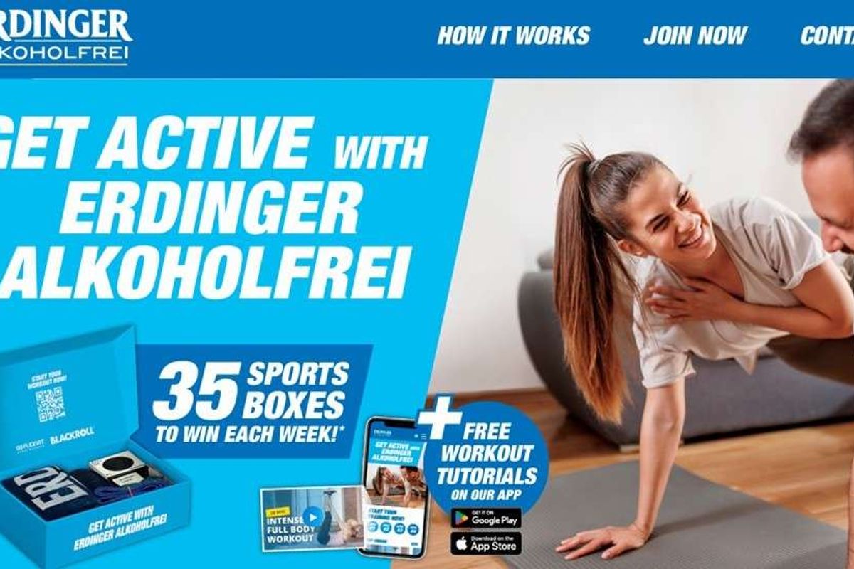 ERDINGER Alkoholfrei Get Active 2026 campaign