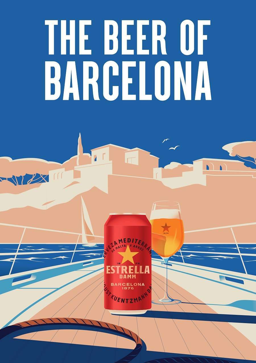 Estrella Damm 440ml beer