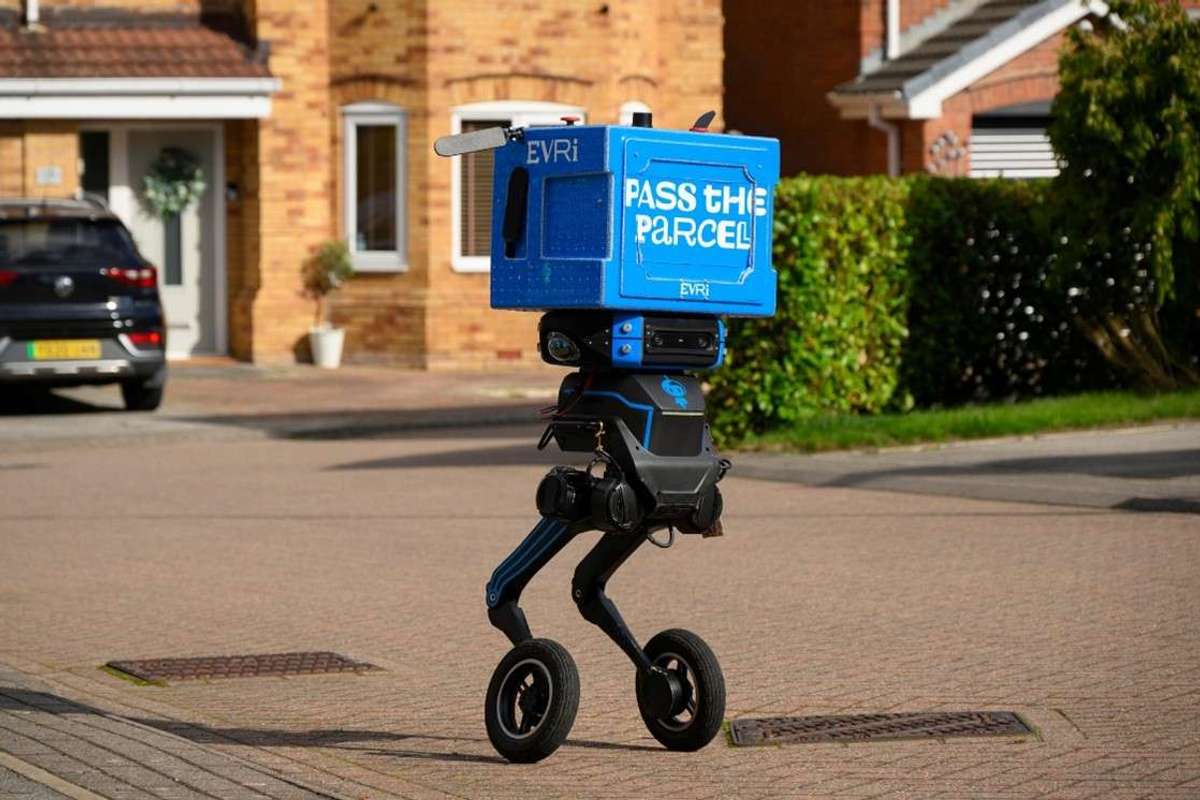 Evri's two-legged autonomous delivery robot