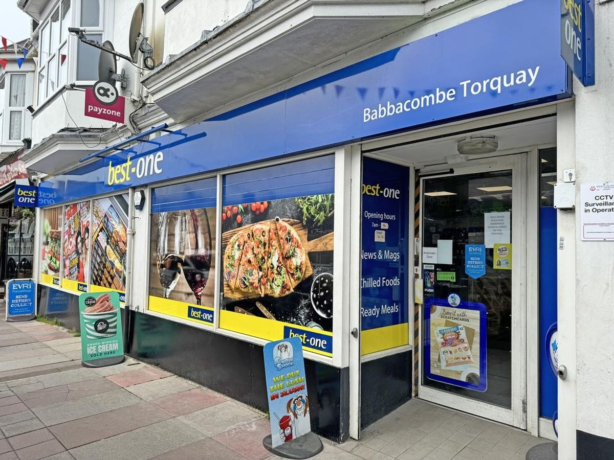 Exterior of Best One Babbacombe store in Torquay, newly acquired by local retailers