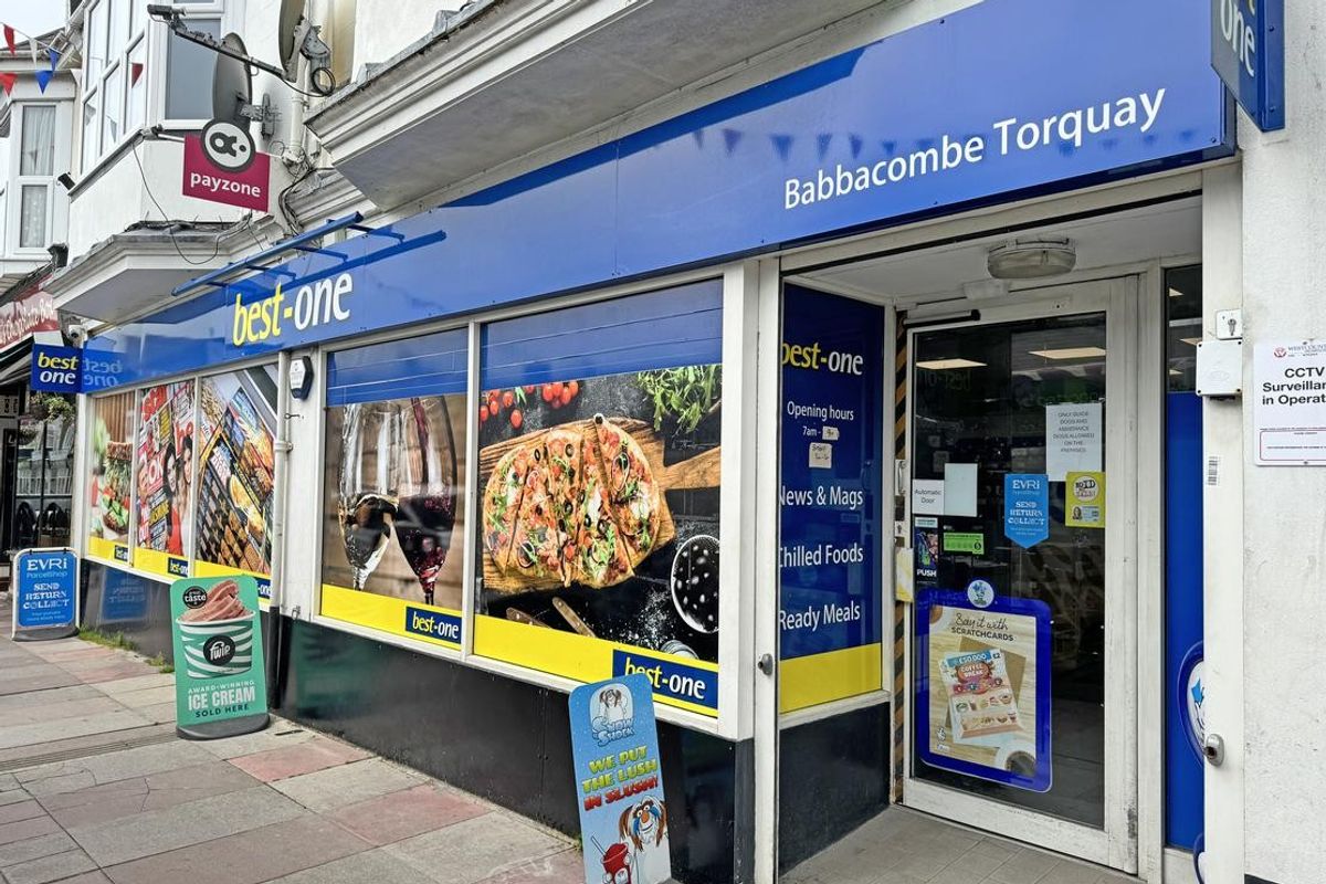 Exterior of Best One Babbacombe store in Torquay, newly acquired by local retailers