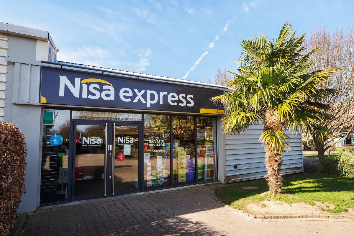 Exterior view of Butlin’s upgraded Nisa convenience store, showcasing the new Nisa Local branding