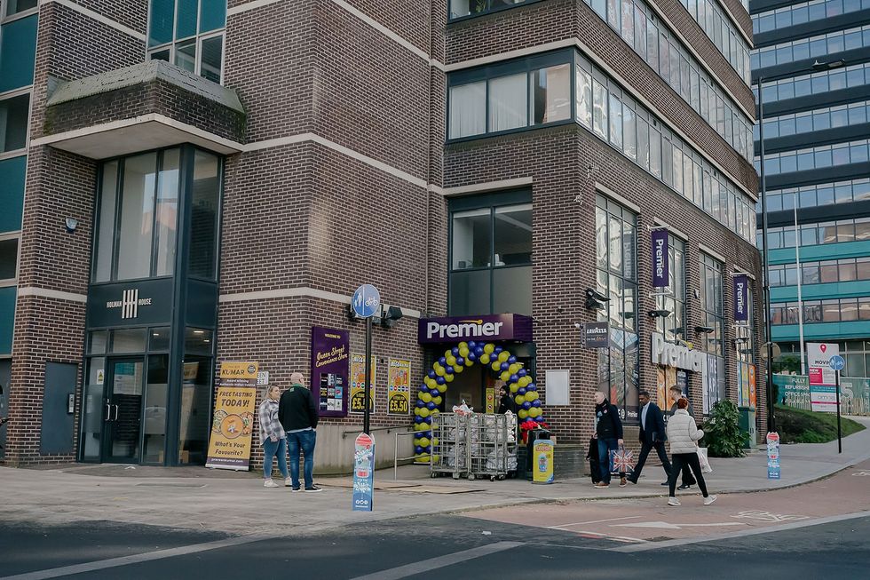 Exterior view of Premier Queen Street store in Sheffield city centre