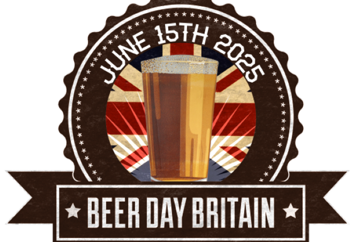 Father’s Day and Beer Day Britain beer promotion display in UK retail store