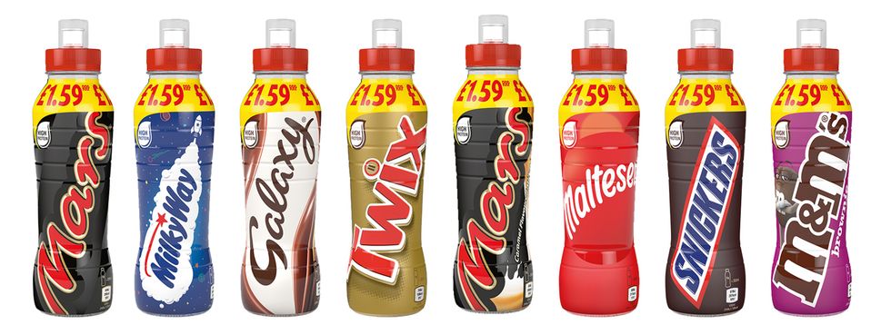 Flavoured milkshakes