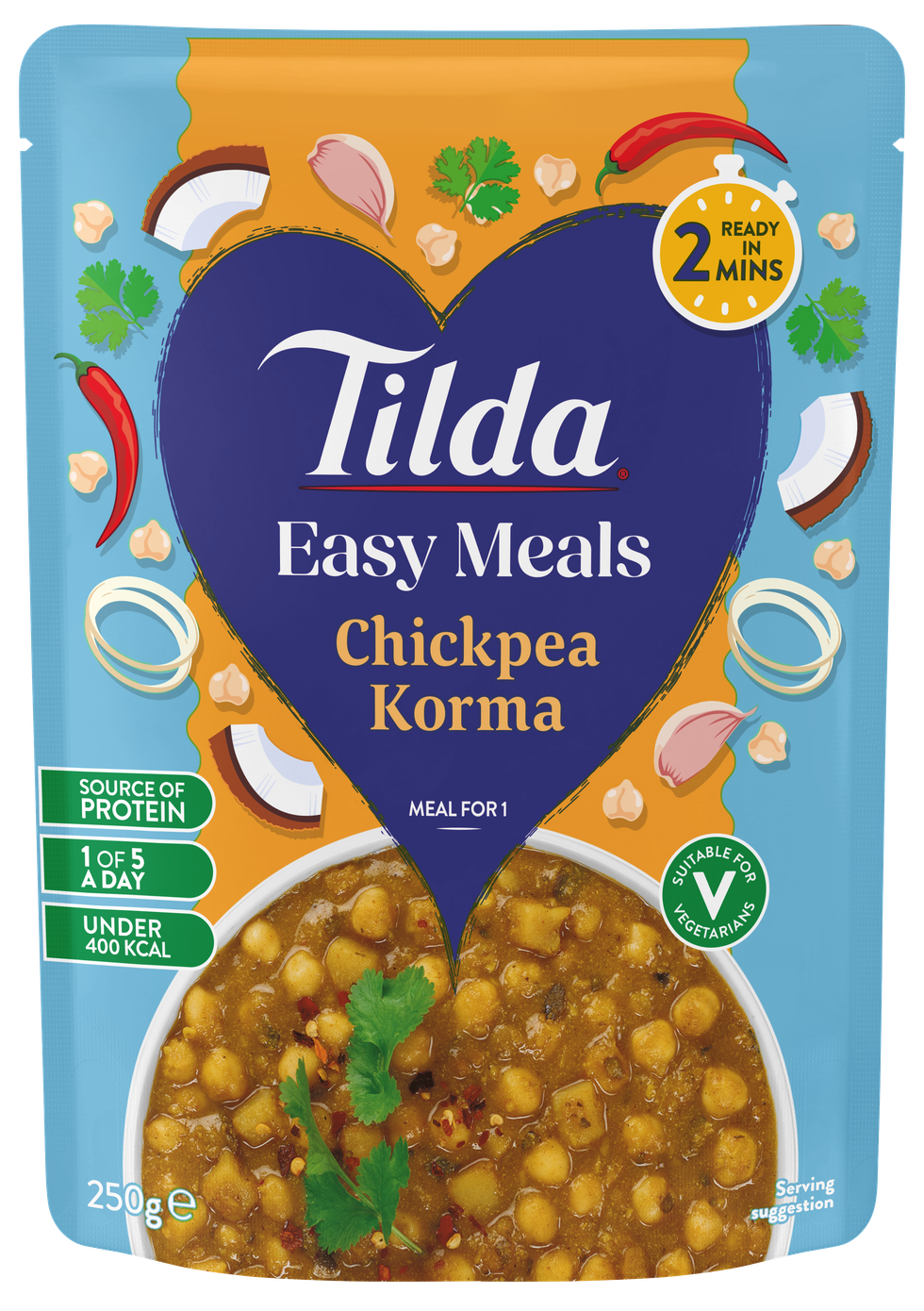 For busy professionals Tilda Easy Meals microwaveable pouches