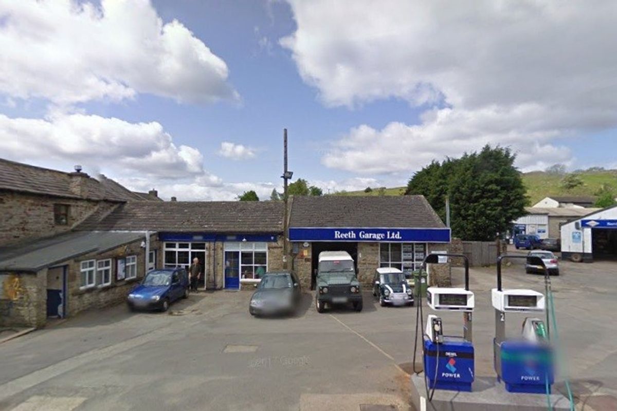 Forecourt, Petrol station, Yorkshire Dales