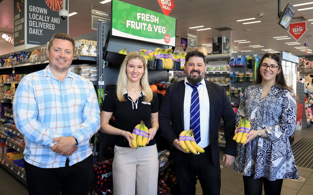 Fyffes Trudi’s ethical bananas in SPAR North of England store 2025  