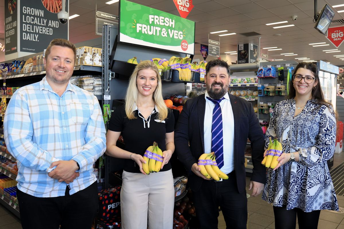 Fyffes Trudi’s ethical bananas in SPAR North of England store 2025