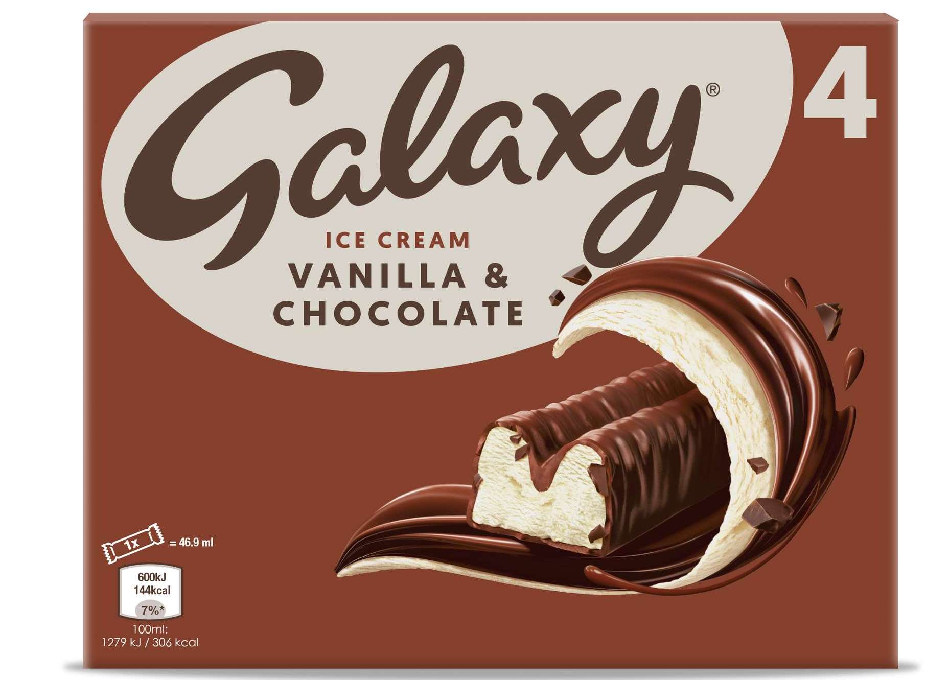 Galaxy Ice Cream bar UK launch