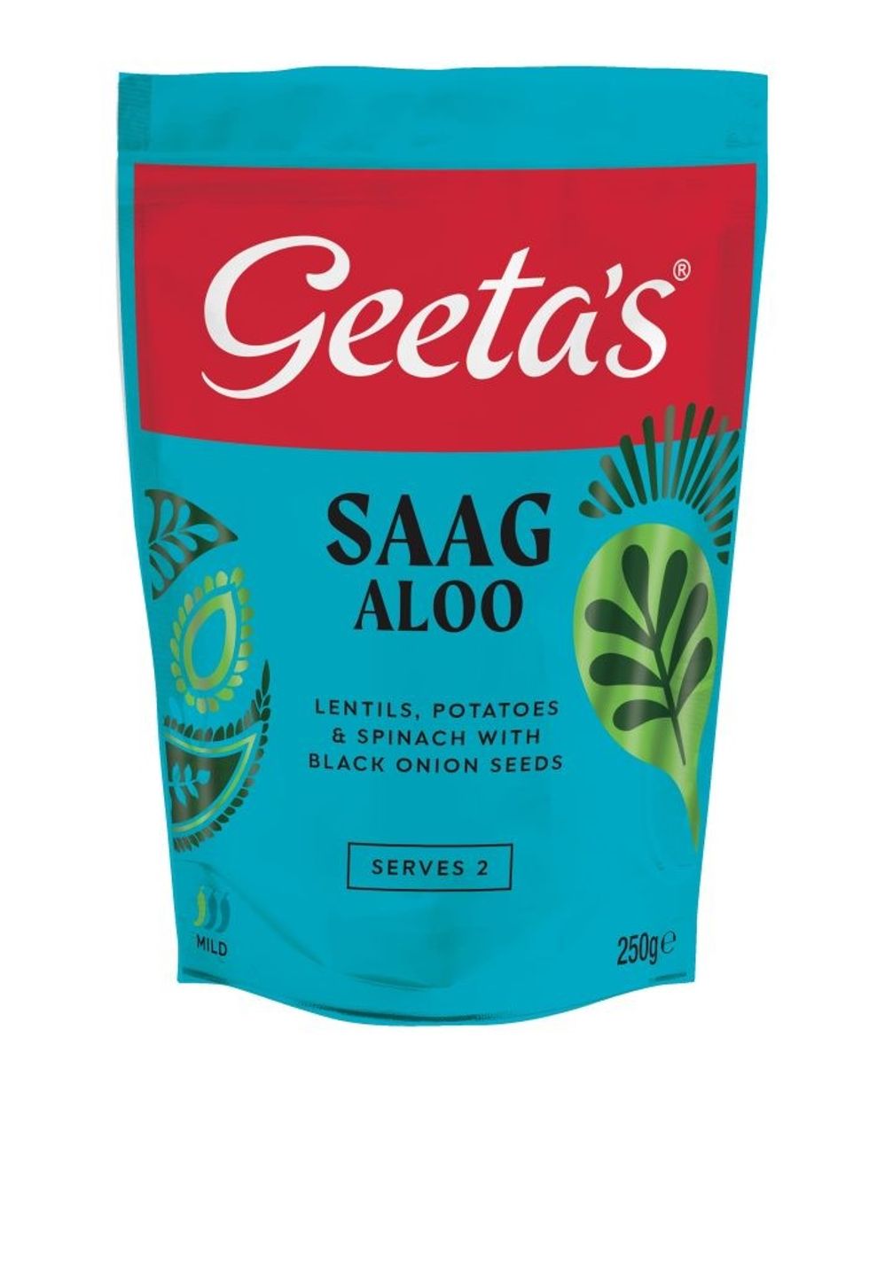 Geetas saag aloo pouch