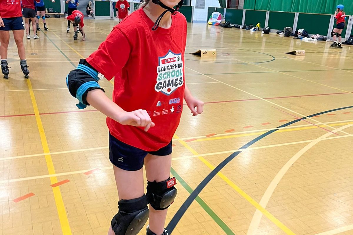 Girls participating in active sports at SPAR Lancashire School Games as part of This Girl Can initiative