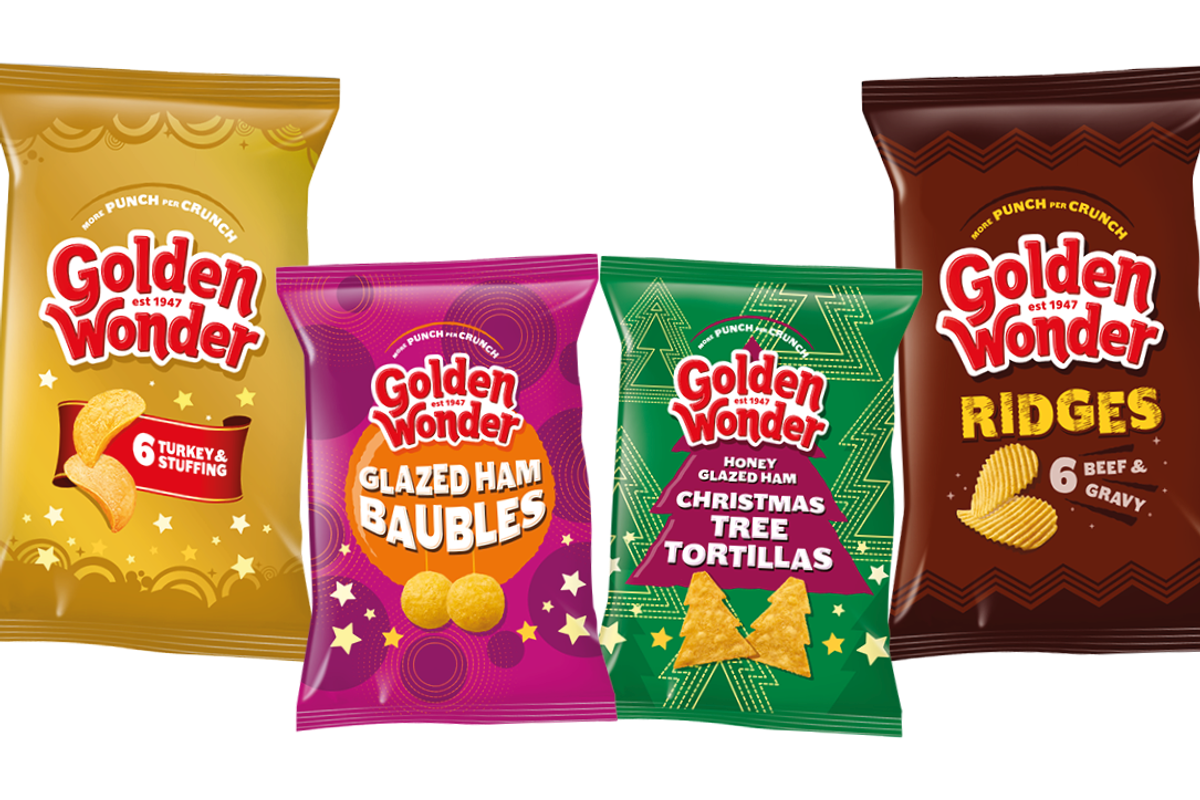 Golden Wonder Christmas crisps