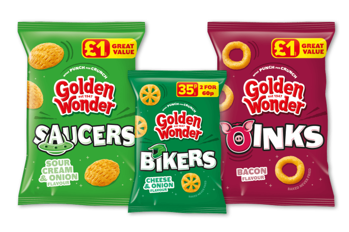 Golden Wonder new flavours More Punch per Crunch
